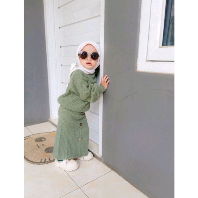 Sweater Rajut Setelan Anak / Cardigan / Cardigan Wanita / Sweater Wanita / Cardigan Anak