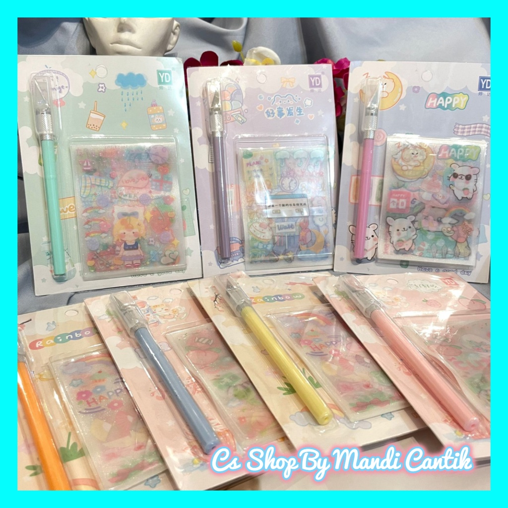 

Paket Sticker Mini Lucu Buah Hewan FREE Pisau Unik Termurah Bisa COD