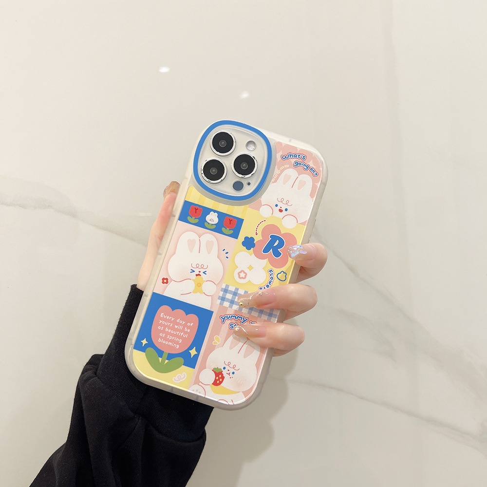 Soft case Motif Kartun Kelinci Untuk iphone 13 12 11 Pro Max XS XR 8plus iphone 12pro12pro Max 7 8 Plus X XS XR XSMAX