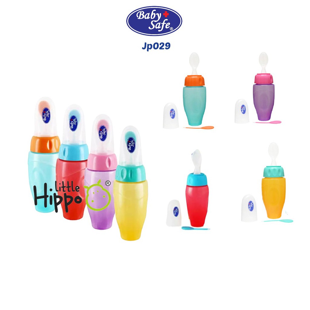 Baby Safe JP029 Botol Sendok Makan Bayi / Bottle Spoon Babysafe / Feeding Soft Feeder Easy Squeezy