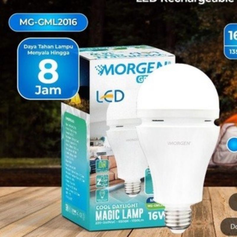 Morgen Lampu Emergency LED 16W 8jam