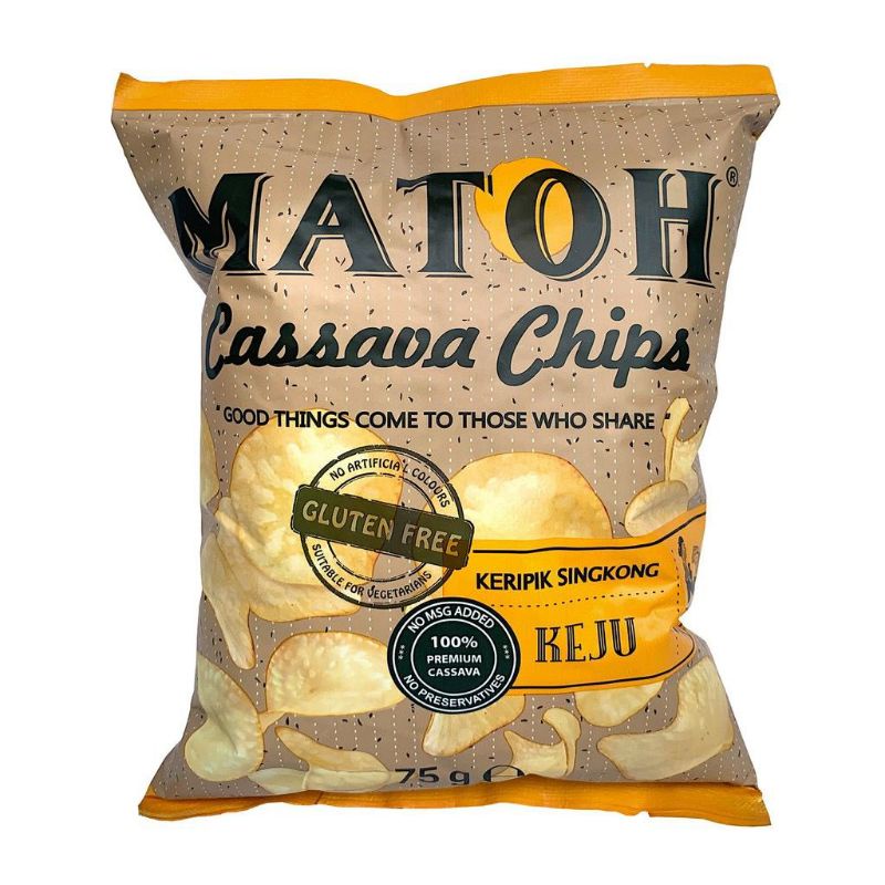 MATOH Cassava Chips - Keripik Singkong All Varian Free Gluten No MSG 75g