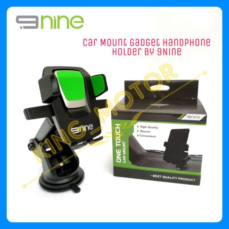 One Touch Car Mount Gadget Handphone HP Holder by 9Nine