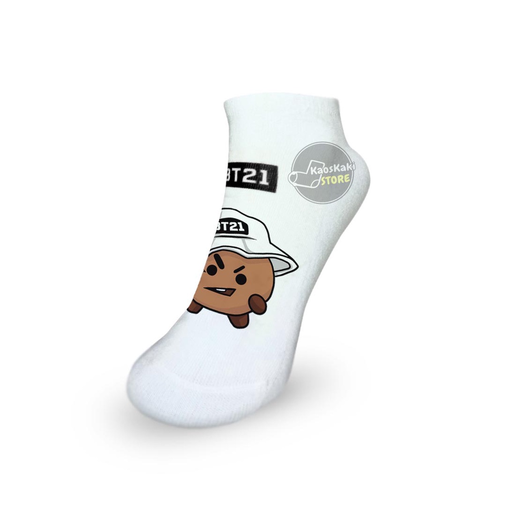 Kaos Kaki Pendek/BT21 Ankle Low socks motif BT21 KAOSKAKI BT21 MURAH KAOSKAKI BTS MALANG-7