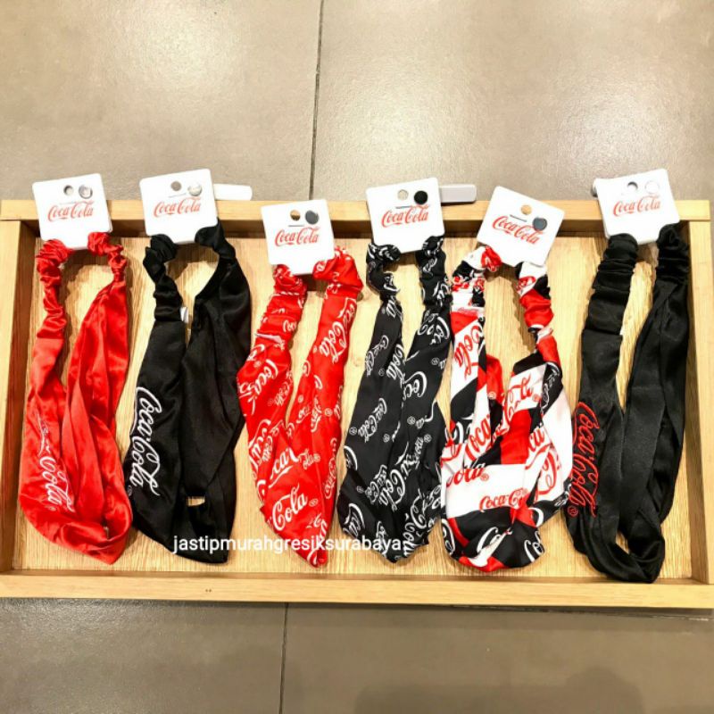 HEADBAND COCA COLA MINISO HEADBAND MINISO BANDO MINISO BANDO COCA COLA