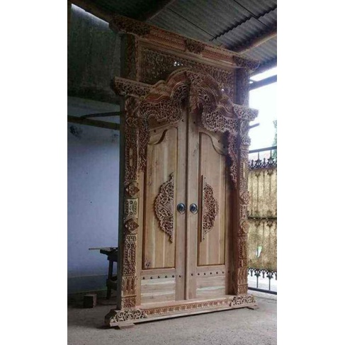 PINTU GEBYOK UKIR JEPARA/PINTU JATI/PINTU KUPU TARUNG/PINTU UKIR JEPARA