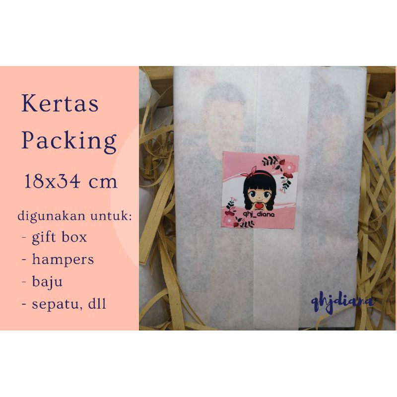 

Kertas packing 34x18cm| kertas bungkus| kertas doorslag| kertas wrap| kertas bungkus sepatu K3418