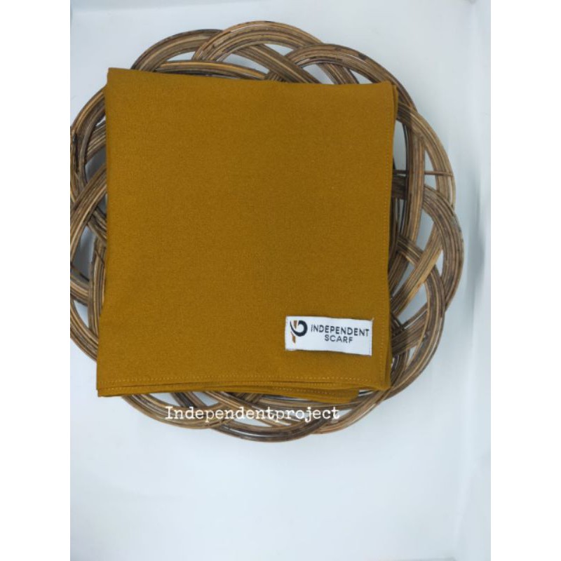 Pashmina Tali Diamond Crepe 180x75-Mustard