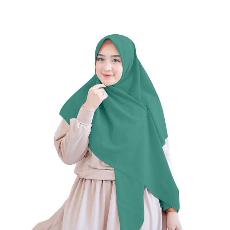 Jilbab Diamond Syari 130x130 Kerudung Segi Empat Hijab Jumbo Grade A Premium-TOSCA