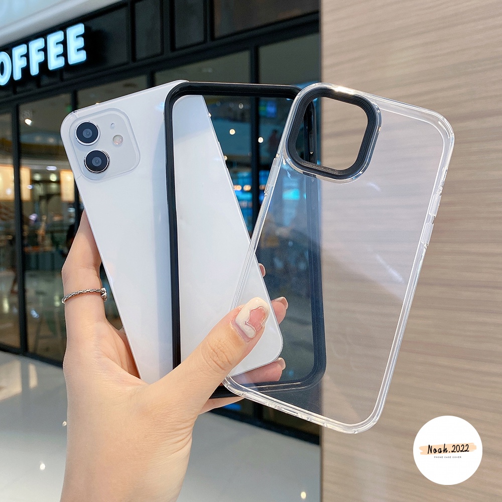 Soft Case Silikon TPU Transparan Warna Permen Untuk iPhone 13 12 11 Pro MAX X XR XS MAX 7 8 Plus SE 2020