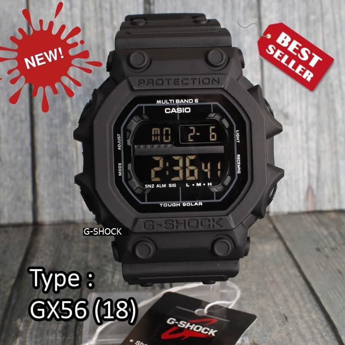 ANTI AIR !!!! JAM TANGAN PRIA G-SHOCK CASIO GX 56 MONSTER FULL BLACK