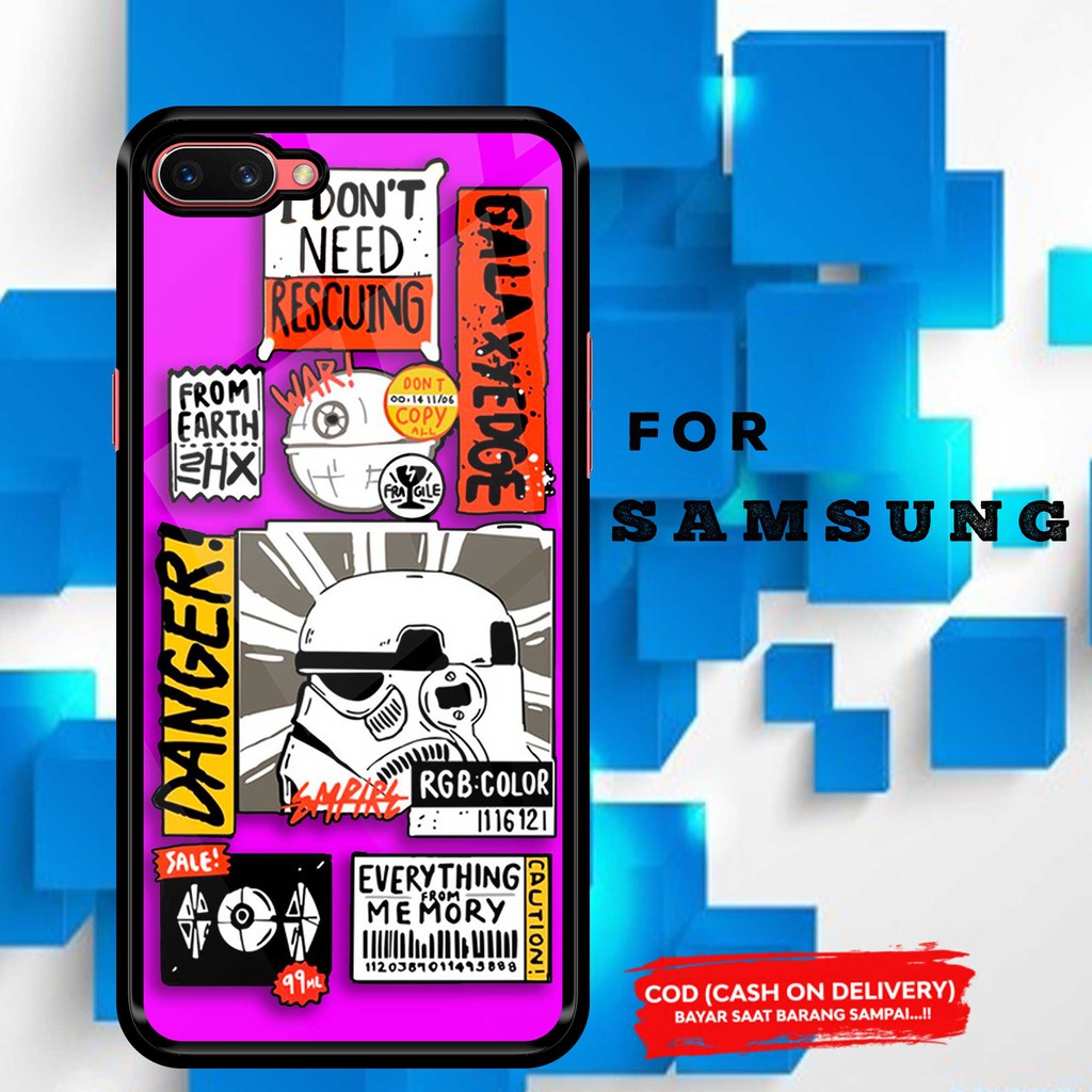 SENTRACUSTOM - Case Samsung A11 A10S A20S A20 A30 A50 A50S A30S STARWARS 2D GLOSSY Mewah Terbaru Pri