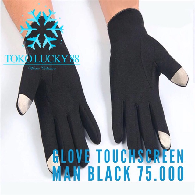 IMPORT MOLLAD Glove Touchscreen Man Sarung Tangan Touchscreen Thermal Pria Bulu Wool Winter Musim Dingin