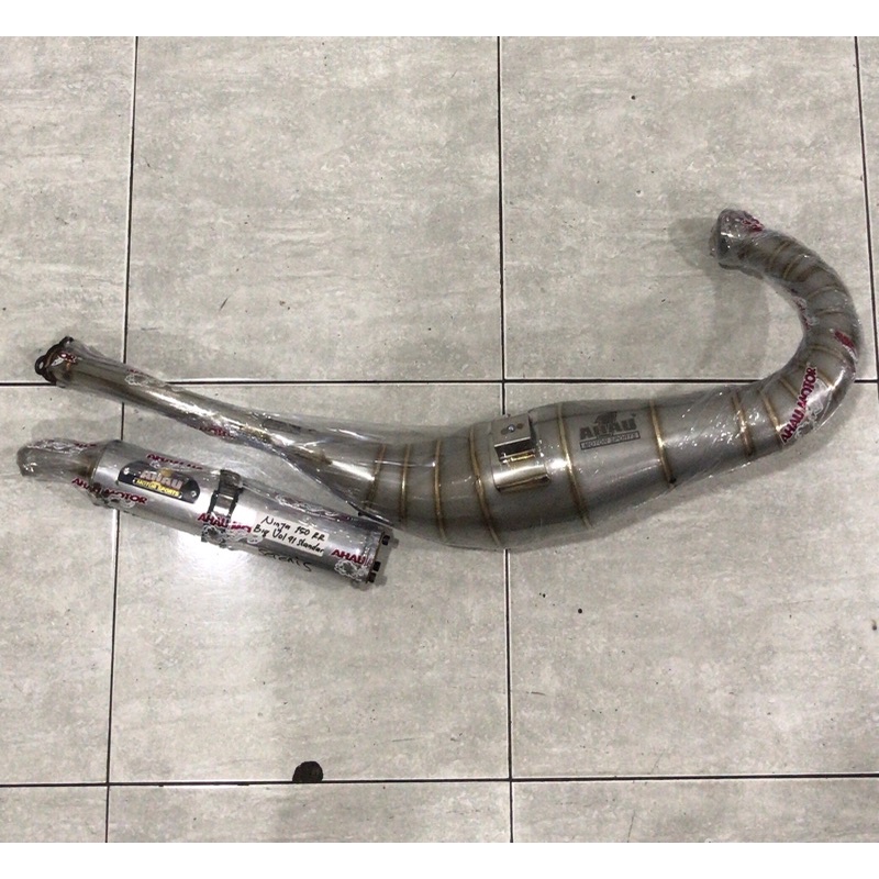 knalpot ahau stainles bigvol posisi standar ninja R RR