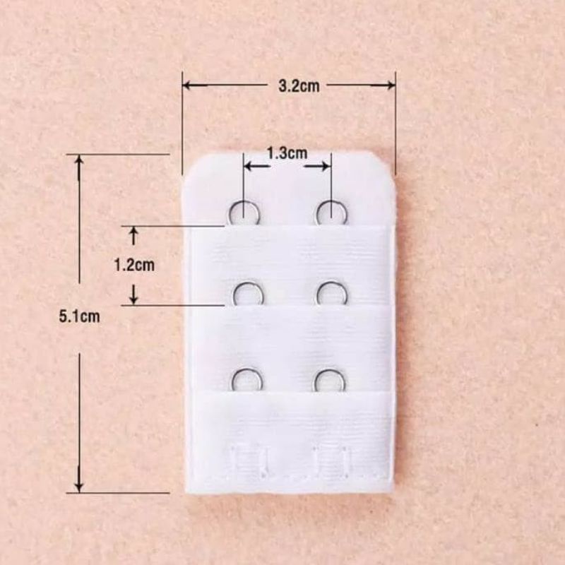 Bra BH Extension Pengait Penyambung Tali Tambahan Beha BH 2 Baris Strap sambungan kait perpanjang super bisa untuk menyusui