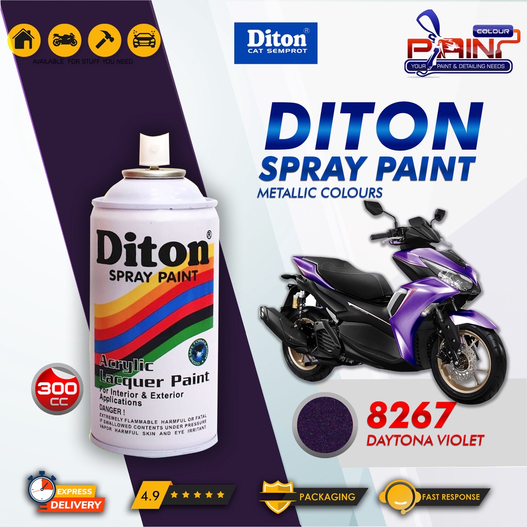 Diton 8267 Daytona Violet Cat Semprot/Pylox/Samurai Motor/Helm/Gundam