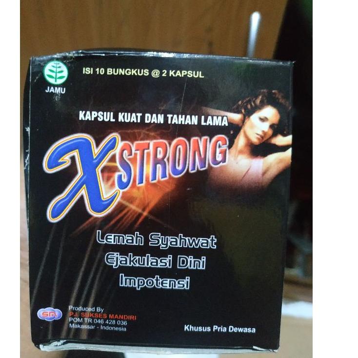 os⁂Diskon✲➟ xstrong kapsul penambah stamina pria , original Q80