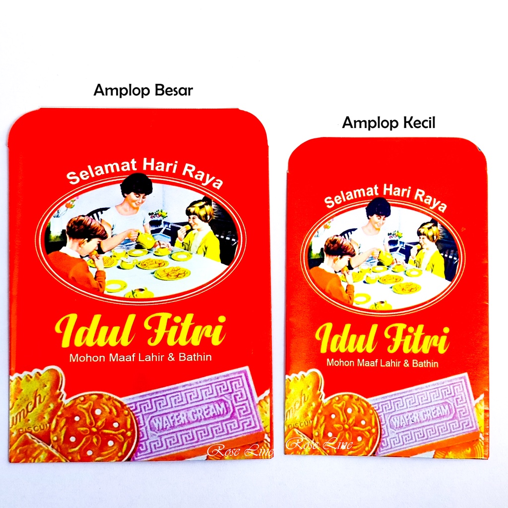 Amplop THR Motif Snack Viral isi 10 pcs Ukuran Kecil