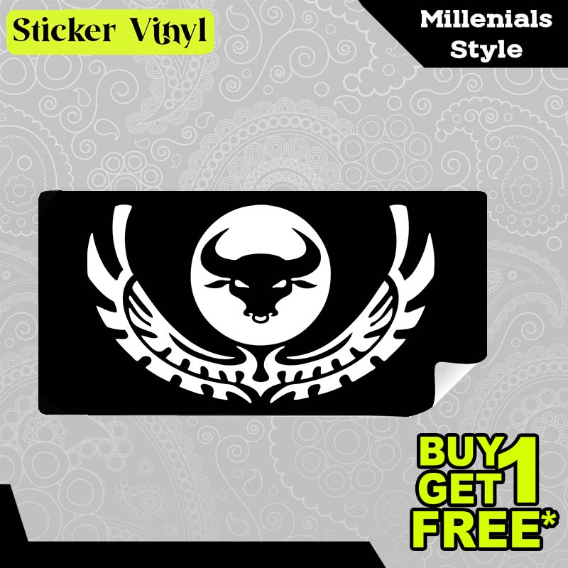 

Stiker Sticker Bull Wings Gambar Unik Desain Keren dan Kekinian Aesthetic Bahan Vinyl Satuan Anti Air