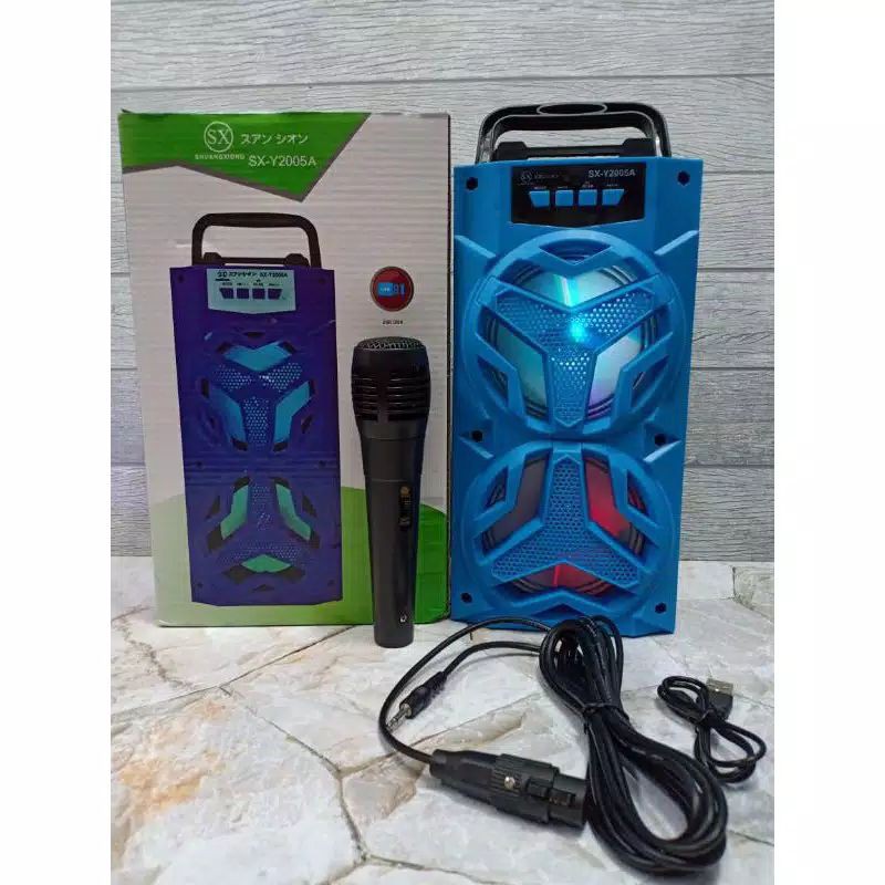 COD SPEAKER BLUETOOTH SX-2005 PLUS MIC KARAOKE - SPEAKER SALON AKTIF