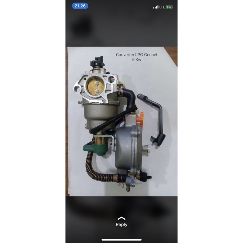 carburator lpg genset 5000-7000 watt bensin gx 390 gx 420