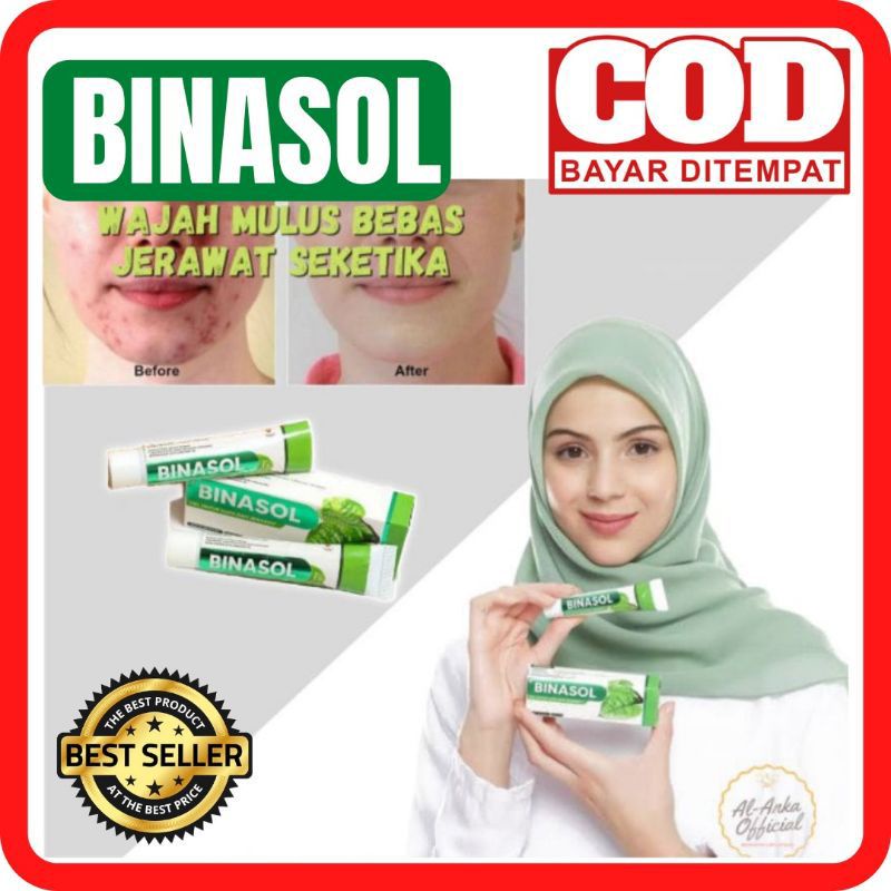 SALEP BINASOL ASLI 100% - BINASOL HERBAL - SALEP BINASOL ORIGINAL - GEL BINASOL - BINASOL GEL - KRIM