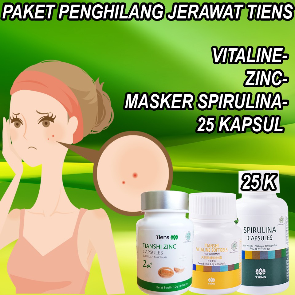 Paket Perawatan Pemutih Kulit Bebas Jerawat Tiens Alami Original ProdukTiensID