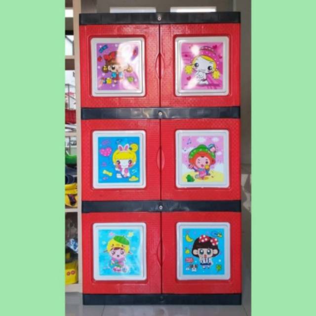 Lemari plastik bestar 3 susun