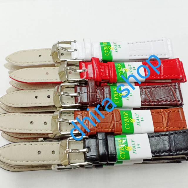 Starp jam tangan GENUINE LEATHER tali jam tangan kulit boises