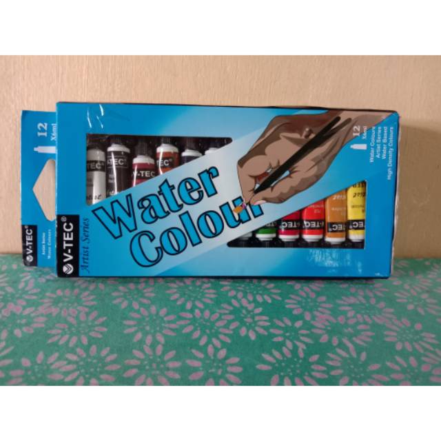 

( NEW ) V-Tec Water Colour { cat air 12 warna }