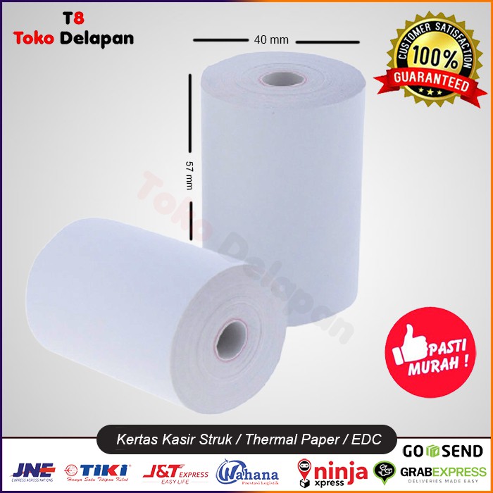 

Kertas Kasir Struk / Thermal Paper / EDC - 57mm x 40mm