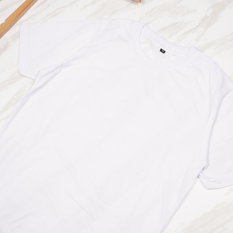 [LANGSUNG DARI PABRIK] Kaos Polos cotton combed 30s premium / ONECK / unisex / tangan pendek / baju pria-Putih