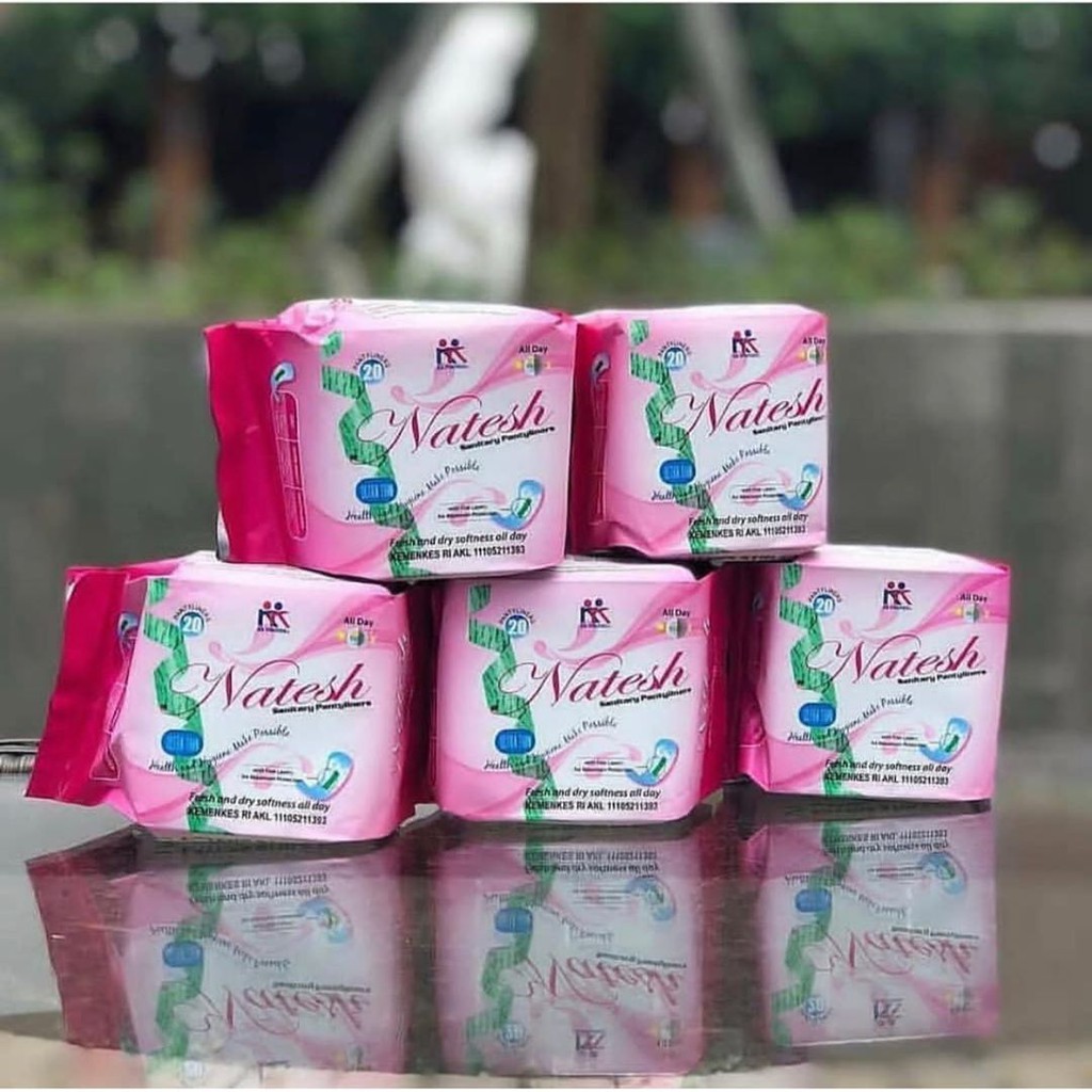 Pembalut Natesh pantilyner Original Pembalut Natesh sanitary Pantilyner Pembalut Herbal Natesh Panti