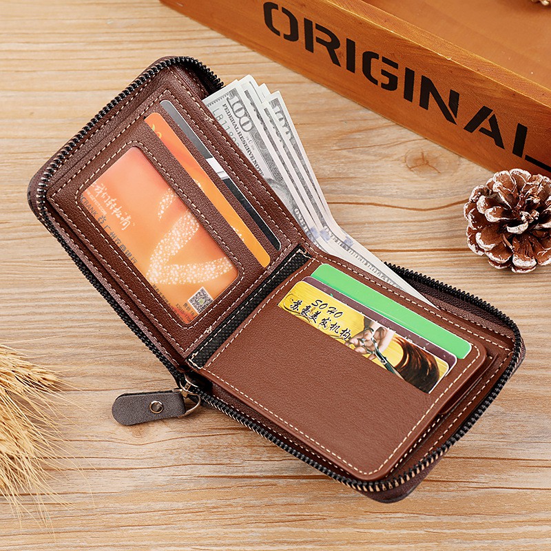 DOMPET LIPAT PRIA KULIT IMPORT KECIL HITAM  WA324B5 CALOSO PENDEK SLOT KARTU COWOK PREMIUM MURAH ASLI