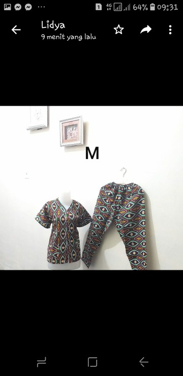 Piyama Anak #batik_bagan No. 2