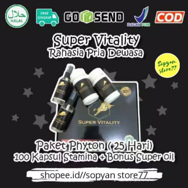 SUPER VITALITY PAKET PYTON ISI 100 KAPSUL