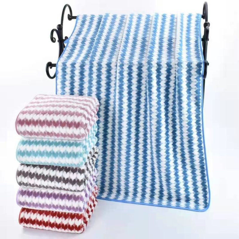 HANDUK MANDI DEWASA MOTIF LOVE HANDUK IMPORT HANDUK MURAH BAHAN MICROFIBER 140X70CM