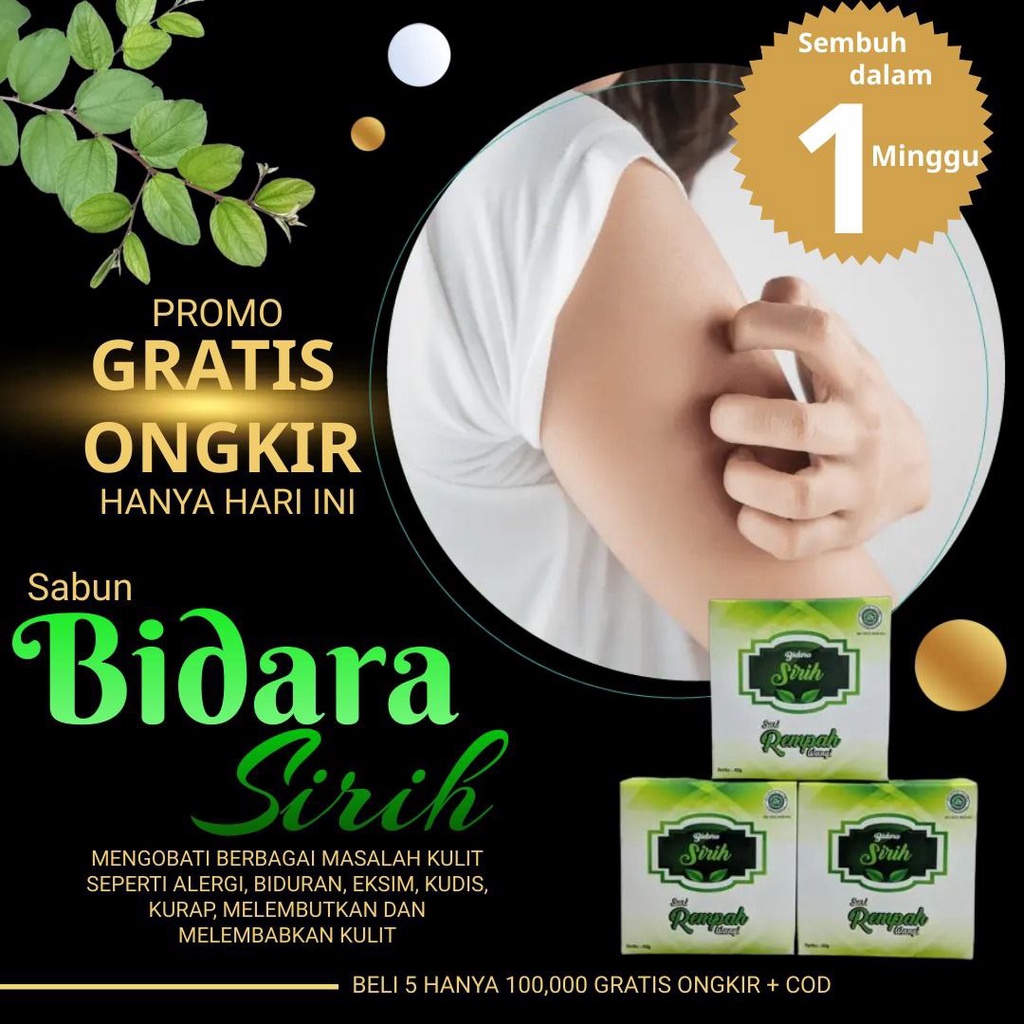 Sabun Gatal Bidara Sirih Obat Kulit Gatel,Eksim,Scabies,Kudis