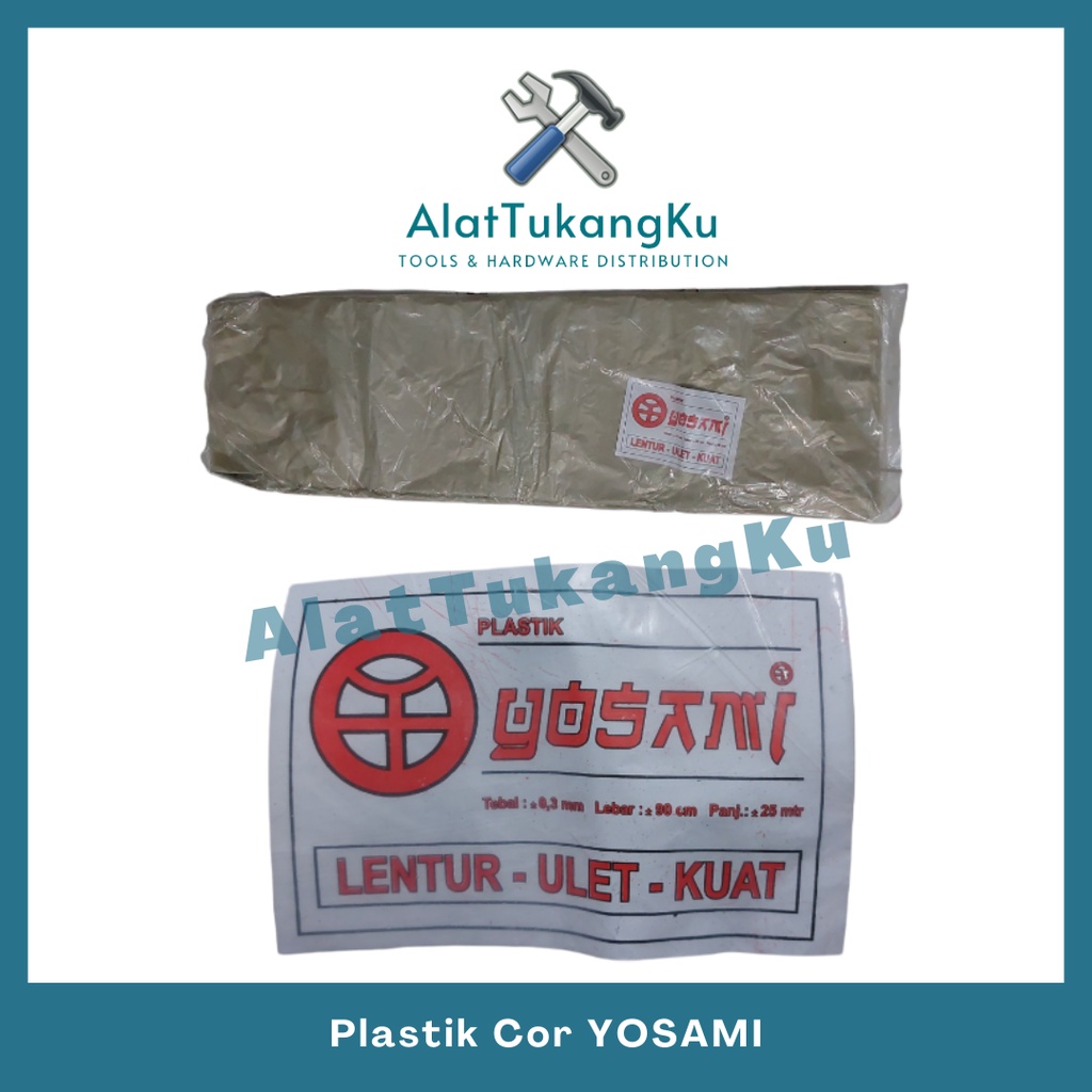 Plastik Cor Tebal 25M X 1 Meter / Plastik Cor Bening / Plastik Roll / Plastik Cor Serbaguna