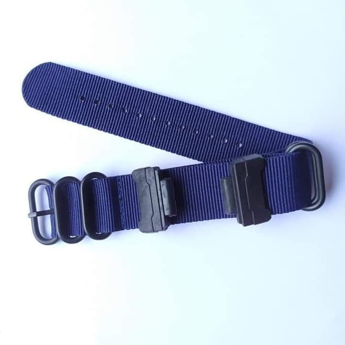 Tali jam tangan Casio G Shock Kanvas nylon Zulu strap Adapter - Biru Navy