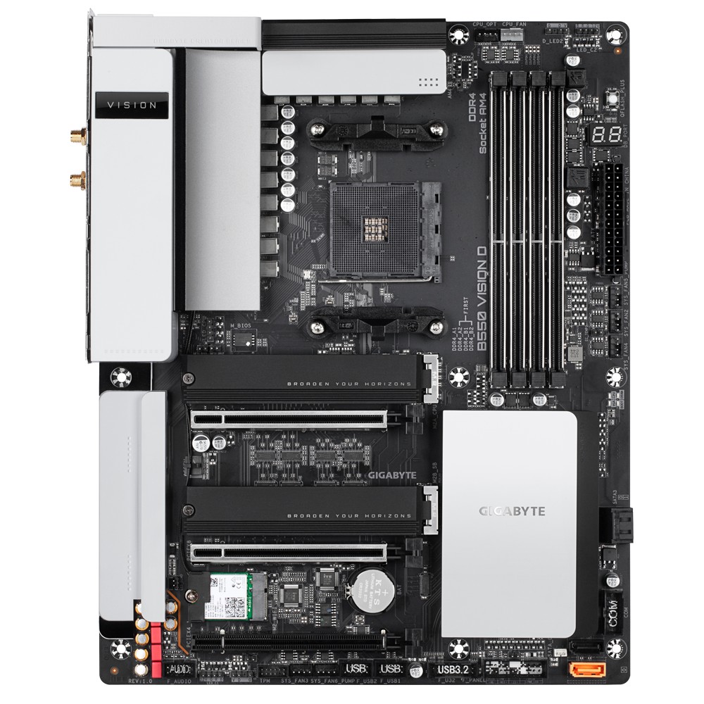 Gigabyte Motherboard B550 VISION D White