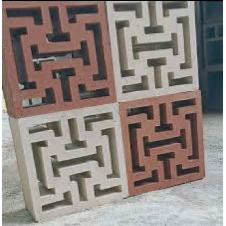 Roster Beton Terlaris Di Jakarta Motif Ornamen Kaligrafi / Labirin teracota abu putih