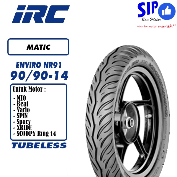 Ban matic tubeless IRC Enviro 90 90 14 NR91 beat mio vario