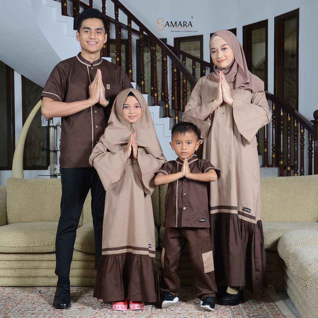 Sarimbit Busana Muslim Keluarga Gamis Couple Terbaru