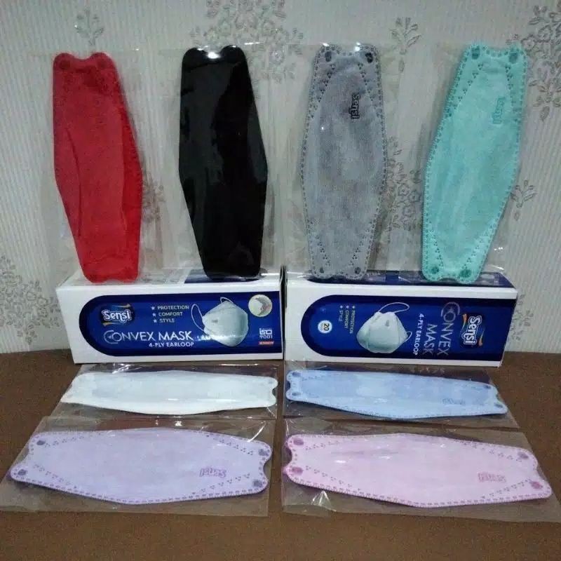 MASKER SENSI CONVEX 4PLY/ISI 2/ECERAN/SATUAN