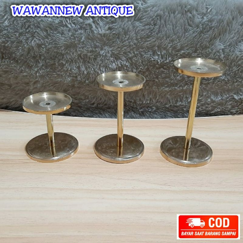 TERMURAH Tempat Lilin Aromaterapi Kuningan Antik / Candle Holder 10cm