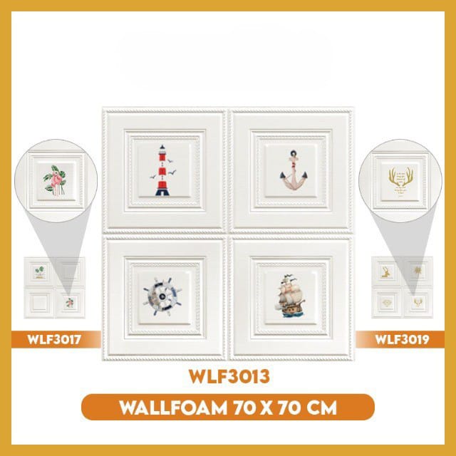 Wallpaper 3D Foam Wallpaper Timbul 3 Dimensi Tebal Wallfoam Dekorasi Rumah Premium High Quality GOSHOP88