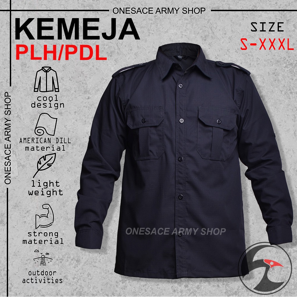 &quot;BIG SIZE&quot; KEMEJA SERAGAM PDL NET TV / kemeja lapangan tactical pdl / pdh lengan panjang bahan American Drill