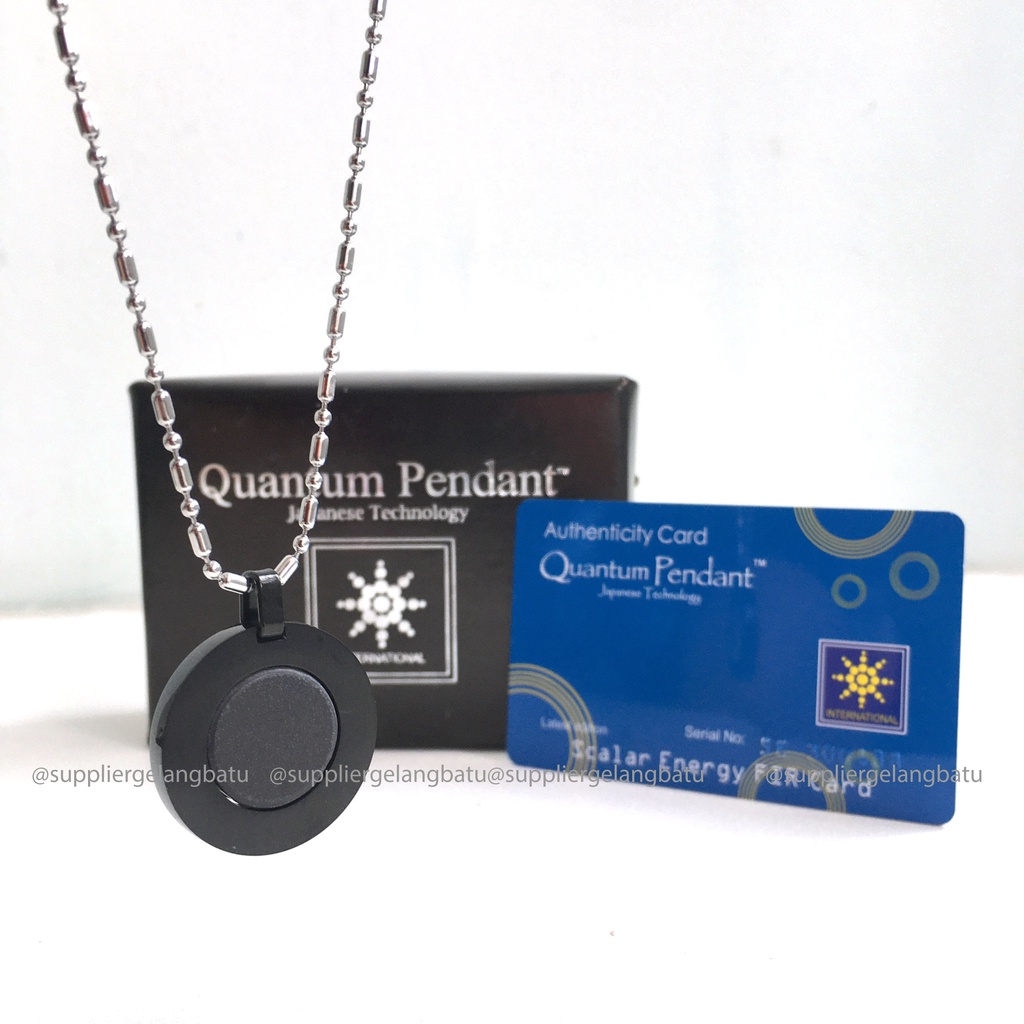 KALUNG KESEHATAN quantum Pendant GLOBE GOLD TITANIUM bersertifikat