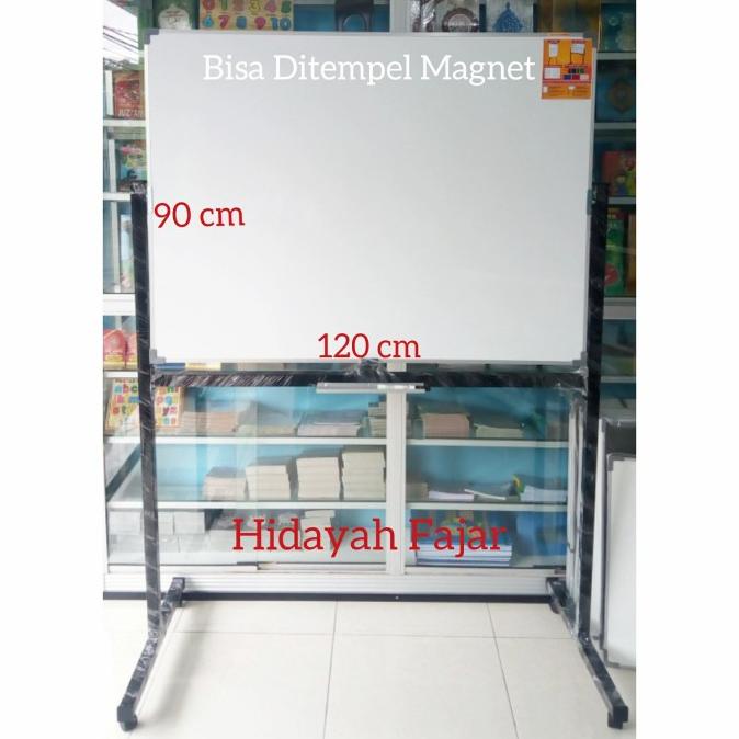 

(COD) papan tulis standing - whiteboard standing 90 x 120 BERGARANSI Kode 631